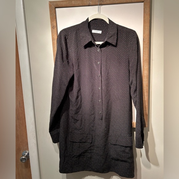 Equipment Polka Dot Lucinda Long Sleeve Silk Shirt Dress - Picture 2 of 5